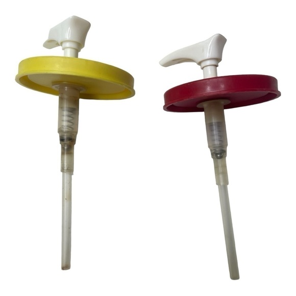 Vintage Tupperware Ketchup & Mustard Condiment Dispensers - Picture 2 of 4